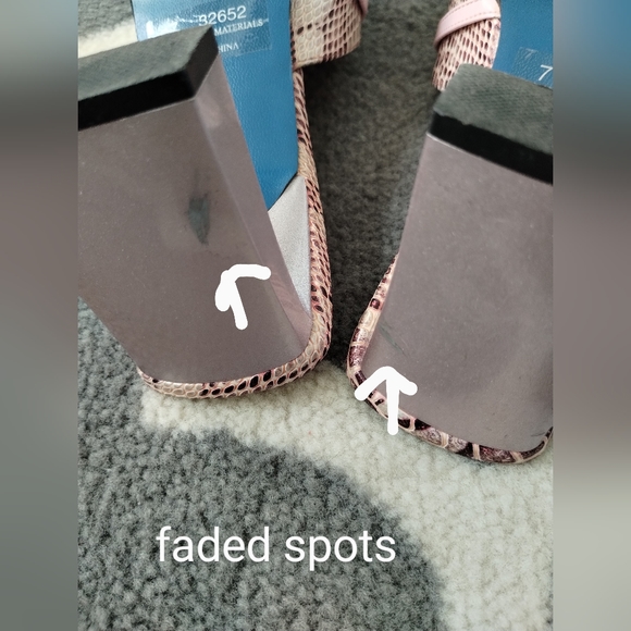 Pink Snake Print Heels - Picture 6 of 8